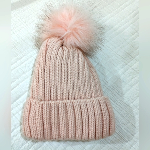 Pink PomPom Hat - Picture 2 of 3